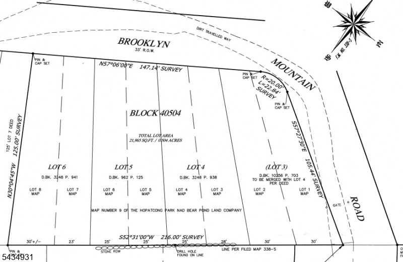 Build Your Dream Home in Hopatcong Boro.  (802-808 Brooklyn Mountain Rd)   Discover this rare opportunity to own a combined 4-lot parcel with prime road frontage on Brooklyn Mountain Road. Offering ample space and flexibility, this property provides the perfect setting to design and build the home you've always envisioned. Nestled in a desirable location in Jefferson, you'll enjoy the balance of privacy, natural surroundings, and convenience to area amenities. Whether you're looking to create a private retreat or invest in future possibilities, this property is full of potential .Don't miss your chance to bring your vision to life on this exceptional piece of land!  Listing Includes 4 Lots Block 40504 Lot 3,4,5 & 6. Approximately 120 ft Road Frontage. All permits, variance approvals at buyer's Expense. Tax assessments are combined for all lots. 802-808 Brooklyn Mountain Rd