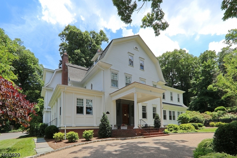 Easy flow from foyer to kitchen, DR, LR, FR. New separate entrance mudrm, PR, office area, wet bar/sitting rm. 3 of 5 bedrooms with attached work spaces incl master suite w/2 fireplaces, 2 walk-in closets, oversized bath w/2 sinks, jet tub, shower, dressing area and water closet. New reno of 3rd fl includes generous FR/game room, den area, 2 large BR's and 2 baths. All 6.2 baths incl cabana (newly renovated/updated.) Det garage includes 2nd fl gym and renovated cabana for pool entertaining. Property also has a large flat grassy area surrounded by stunning professionally landscaped gardens.