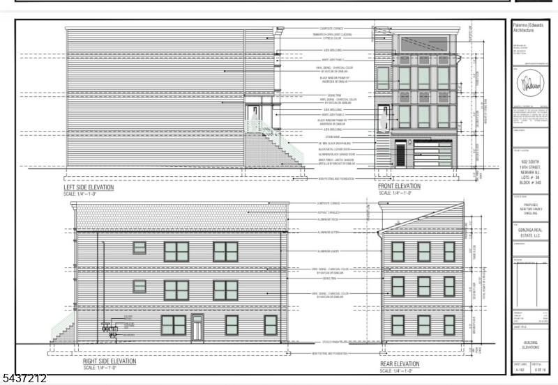 Welcome to this stunning new construction two-family home located in the South area of Newark. This modern property offers an excellent opportunity for both homeowners and investors alike. The ground level features a spacious rec room and half-bath; while the upper levels include two beautiful designed apartments, each offering 3 bedrooms and 2 full bathrooms. Each unit is thoughtfully laid out with open-concept living spaces, contemporary finishes, and plenty of natural light. One car garage. Conveniently situated close to public transportation, mayor highways, and shopping centers.