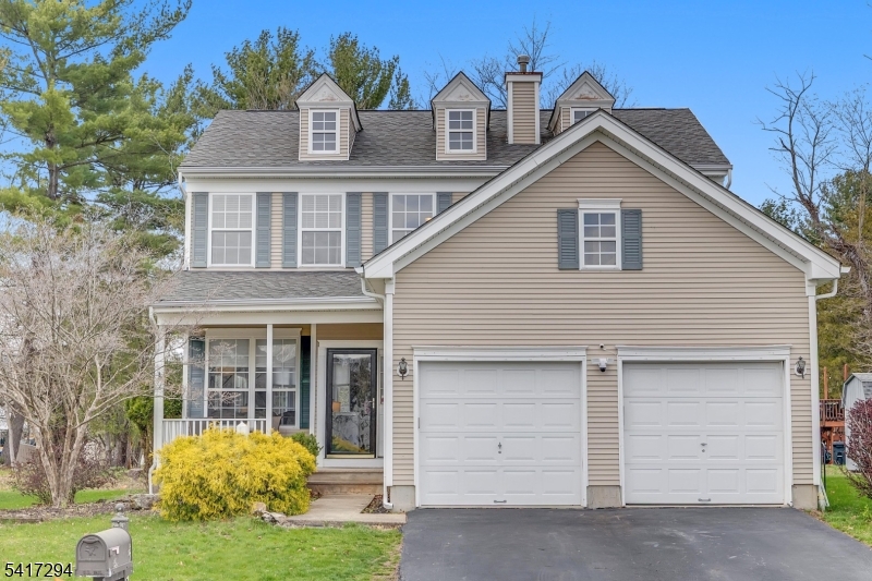 Updated colonial in Brook Hollow, a desirable community in Hackettstown with miles of sidewalks; convenient to Rts. 80 and 46, as well as seconds to quaint downtown Hackettstown shopping, theater, dining, Centenary University, NJ Transit Train and more! Two story foyer greets you, leading to open floor plan with formal living and dining rooms, eat-in kitchen with granite counter tops and stainless appliances, breakfast bar and open to spacious family room with wood burning fireplace. The second floor offers 3 spacious bedrooms, main bath and primary suite with walk-in closet and full bath. Fully finished basement includes 26x22 rec room and 12x12 exercise room, as well as storage. Other highlights include newer deck with vinyl railings; 2 car attached garage, public utilities, window blinds, furnace, coil, A/C new in 2024; newer LVP flooring; new gas stove and more! Basement electric heat. $5000 flooring credit being offered. Brand New Roof to be installed prior to closing.  Dining Room and Family Room have been flipped, FYI. Garage fridge remains with sale.