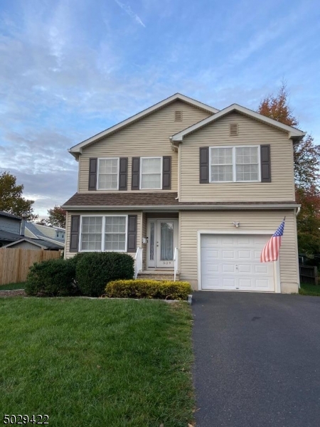 Move-in ready Colonial featuring spacious rooms, finished basement & garage. EIK equipped w/stainless steel appliances, built-in microwave, granite counters & tile backsplash & floors. Adjacent laundry room w/garage access has cabinets above included Washer/Dryer closet. MB feat WIC w/organizers & en suite bath w/ 2 sinks, granite counter & stall shower. All BRs have lots of natural light & ceiling fans. BRs 2 & 3 each have 2 double closets. Full, multi-purpose basement expands living space w/a sep room ideal for a home office. Large paver patio w/sitting wall perfect for outdoor entertaining. Leased solar panels offer energy savings. Just mins to Routes 28, 22, 202, 206, 287, 78, NJ Transit train & bus service to NYC, Somerville, Bridgewater Mall, top-rated medical facilities & Rutgers University.