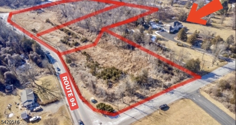 APPROXIMATELY 1050 FEET OF HIGHWAY FRONTAGE!!! ATTENTION DEVELOPERS/INVESTORS! SPARTA BORDER! DOUBLE CORNER HIGHWAY FRONTAGE! OPPORTUNITY KNOCKS! NATURAL GAS IN STREET! RESIDENTIAL/COMMERCIAL ZONED LOTS WITH MULTIPLE POSSIBILITIES! APPROXIMATELY 12.50 ACRES WITH CUSTOM CENTER HALL COLONIAL FEATURING AN IN-GROUND POOL! *RESIDENTIAL SUBDIVISION* HOUSE IS APPROXIMATELY 3000 SQ FT WITH AN ADDITIONAL APPROX 1500 SQ FT IN THE FINISHED BASEMENT! ***RESIDENTIAL/STRIP MALL/MIXED USE/CONVENIENCE STORE POSSIBILITIES***MULTIPLE LOTS INCLUDED IN SALE: 2 BAYBERRY LN - LOT 8/0004 BLOCK 7/0004, 3261 RT 94 - LOT 8/0001 BLOCK 72/0004, 4 BAYBERRY LN - LOT 8/0003 BLOCK 72/0004.*TOTAL TAXES REFLECT ALL LOTS COMBINED: 12.42 ACRES* PROFESSIONAL PICS OF HOME UP NEXT WEEK*