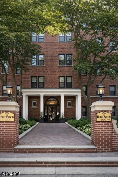 Welcome to The Beechwood, a beautiful Art Deco building offering timeless charm and modern convenience. This spacious condo features an open floor plan with high ceilings, crown molding, gleaming hardwood floors, and large windows that fill the home with natural sunlight. Elegant French doors lead to a bedroom with custom built-ins, while arched doorways add character and sophistication through the home.  The kitchen is light and bright complete with stainless appliances and ample space for everyday living. Location is everything, and this home is truly a commuter's dream conveniently located just two blocks from Hackensack Medical Center, easy access to trains and bus transportation, and 15 minutes from NYC. Assigned parking is available for $60.00 a month, with garage parking also available for an additional$100.00 per month. Don't miss the opportunity to own this exceptional home in a prime Location.