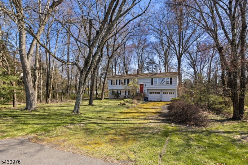 Rare 0.92-acre parcel (145'   265', regular rectangular configuration) in Bernards Township. Setting is surrounded by newer custom homes that confirm the neighborhood's trajectory. The lot is the asset. Existing 2,136 sqft 1960s bi-level requires complete renovation. Offered strictly as-is, where-is   ideal for full gut rehab, substantial addition, or ground-up new construction. Zoning: R-4 (1-Acre Residential), pre-existing non-conforming 0.92-acre lot. New construction requires bulk variance relief from the Bernards Township Zoning Board of Adjustment. Recent favorable precedent on Goltra Drive. Substantial additions preserving the existing structure may avoid the new-construction trigger. Seller makes no repairs. Buyer responsible for all inspections, certifications, township approvals, variances, and any required remediation. Financing: Will not qualify for conventional. Cash, renovation loan (FHA 203k / HomeStyle), or construction financing only. NYC commuter access via Gladstone Branch (Basking Ridge/Lyons stations) and Routes 78/287. Showings by appointment with proof of funds.