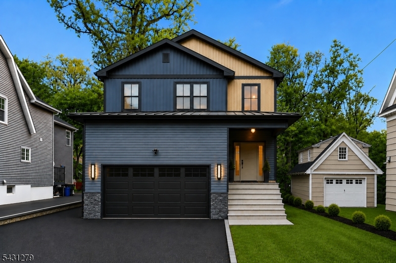 Modern Elegance meets Urban Sophistication in this exceptional NEW CONSTRUCTION offering 4,200 sq ft across 3 finished levels w/ 6 bedrooms and 5.5 bathrooms featuring elevated finishes & thoughtfully designed living spaces throughout, set on a deep FLAT lot. An inviting front porch w/ wide bluestone steps creates striking curb appeal & a warm welcome home.The chef-inspired kitchen is the centerpiece of the home, showcasing upgraded Urban Slimline Shaker cabinetry, expansive counter space, & a premium appliance package including a GE Monogram professional-grade gas range & refrigerator, plus a Bosch ultra-quiet dishwasher. The open-concept layout flows seamlessly into sophisticated living & dining spaces accented by designer trim work and coffered ceilings in the living room. A desirable first-floor ensuite bedroom and functional mudroom add flexibility & convenience.Upstairs, the lavish primary suite offers a spa-like retreat featuring a luxurious primary bath w/ double vanity, jacuzzi tub, & oversized glass shower.The finished lower level provides exceptional additional living space, including a legal sixth bedroom, full bath, & a large entertainment area ideal for a media room, gym or recreation space.Outside, the extra-wide driveway & extra-deep backyard create the perfect setting for entertaining, featuring a spectacular double-level outdoor space with w/ an elevated deck & stone patio.Add'l highlights include an EV outlet & charger & a 10-year new construction warranty.