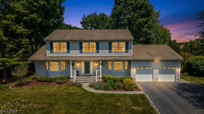 Located in the desirable Country Woods, this home offers 2759 SF of living space & a peaceful setting. Convenient access to parks, shopping & vibrant downtown Somerville. Designed for both everyday living & entertaining, the great room addition with a wall of windows, volume ceiling, custom built-ins. 2017 Kitchen addition features maple cabinetry, center island, pantry, SS appliances. Attractive finishes include Silestone countertops, mosaic tile backsplash, ceramic tile floor. Breakfast room w built-in buffet, wine fridge & glass-front cab. Patio door opens to a maintenance-free deck & private fenced yard. Recessed lighting & HW floors enhance most rooms on 1st level. Just off the great room, a versatile room provides the perfect space for home office/den/rec room. Formal LR & DR are elevated w custom mouldings, bay windows, built-ins. Updated half bath & laundry room w W & D, utility sink. The primary BR features crown moulding, dressing area w walk-in closet & ensuite bath. 3 additional BR's feature double door closets, HW floors & share the updated hall bath. The finished LL offers flexible living space with abundant of storage & utility room. HVAC 2022, Sec Sys, 4 Ring Cameras, Transfer Switch/Honda Generator, Sprinkler System, Natural Gas Line at Deck, Paved Driveway w Belgian Block Curbing, Shed, 2 Car Garage, Public W & S, Gas Grill, Fire Pit. Easy access to Routes 287/22/78/202, Municipal Park and Ride, NJ Transit to NYC, highly rated Bridgewater Twp Schools.