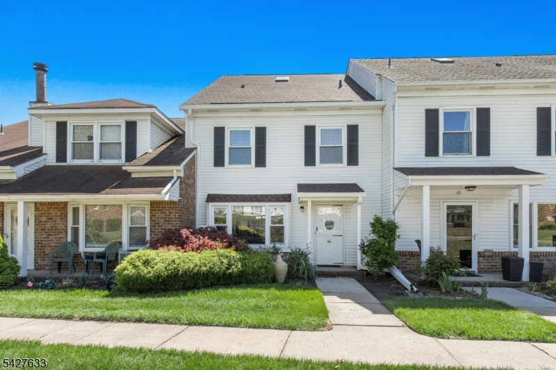 If you are looking for homeownership offering over 2,000 sq ft of living space across 3 levels w/in a gated community spanning over 60 acres, this is a standout opportunity. 44 Tisbury Ct is a 2 bed, 2.1 bathrm townhome in the highly sought after Southwyck Village in Scotch Plains. The home is freshly painted top to bottom & showcases Canadienne Mirage engineered hardwood flooring throughout the 1st & 2nd levels. The 1st fl includes a den w/ a wood burning fireplace, a kitchen w/ a large Sub Zero refrigerator, granite countertops & backsplash, & a newer dishwasher & microwave, along w/ a separate dining rm, living rm, & a powder rm. Upstairs, the primary suite features a skylight w/ integrated blinds installed in 2025, 2 closets including a custom designed walk-in closet, & an en suite bathrm w/ double sinks. The 2nd bedrm has 2 windows & 2 closets, located near a full hall bathrm & laundry rm. The 3rd fl loft, approx 21 x 19, is ideal for a home office, gym, or retreat, w/ a skylight & enormous storage closet. The patio offers space for grilling, seating, & plantings. The roof was replaced in 2025, & both the HVAC system & hot water heater are approx 2 yrs old. Ideally located near the pool & clubhouse w/ tennis & pickleball courts, gazebo, ample parking, & a 24/7 attended gatehouse. Pet friendly & just 1 block from the NYC bus, close to shopping, dining, parks, & major highways, w/ full day kindergarten & school bus service All this and only about 20 miles from Manhattan.