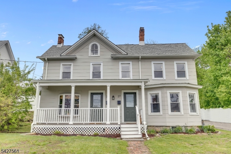 Well-maintained side-by-side two-unit property offering flexibility for investors or Owner-occupants in a highly convenient Rockaway location! Set on a generous 0.47-acre lot, this property features two distinct units with separate utilities (gas, electric, heat, hot water), ideal for rental income. Unit 25 has been beautifully renovated (2019) and offers a spacious 1-bedroom, 1-bath layout with a modern kitchen featuring quartz countertops, tile flooring, and a brand-new tile backsplash (2026), along with updated appliances and upper-level washer/dryer. Additional highlights include a pantry with custom shelving and cedar ceiling, ample closet space, and a fully floored attic for storage. Unit 27 offers 2 bedrooms plus a bonus room, ideal for an office or flex space. The main level includes kitchen, living room, full bath, and laundry. Updates include a new furnace (2023), water heater (2024), refrigerator (2026), and newer washer/dryer. Features include a shared basement for storage, large driveway with additional gravel parking (4"7 cars), and a spacious yard with deck, shed, and partial privacy fencing. Exterior updates include roof (2018), repainting, trim, gutters, and rebuilt front porch (2021).Located minutes to Route 80 and approx. 10 minutes to the Denville Train Station. Strong income potential; ideal for Owner-occupants seeking to offset expenses. Utilities separate except water. Sewer easement.