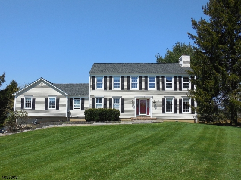 This Colonial style home is situated near Round Valley Recreation Area with picturesque views of Valley Crest Farm. This bright and airy home features built in bookshelves, and cathedral ceilings. Master bedroom has walk-in closets with organizers and a wood burning fireplace. Master bathroom features a soaking tub, double sinks, and skylight  Entertain on the deck which also features a covered porch with recessed lighting and ceiling fan. Large first floor in-law suite with full handicapped modified bathroom.  *LANDLORD REQUIRES NTN BACKGROUND CHECK, INCLUDING CREDIT ANALYSIS, RENTAL HISTORY AND CRIMINAL REPORTS. COST IS $35 PER APPLICANT.*