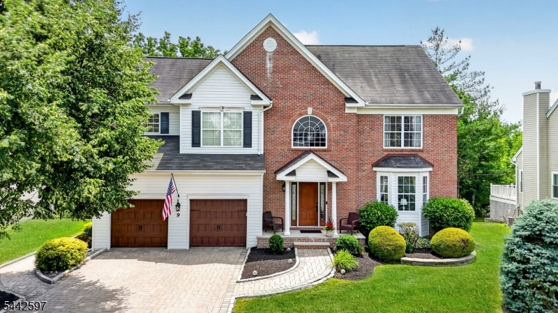 Please use for remarks 9 Summerfield Drive Princeton Welcome home to this stunning Colonial offering the perfect blend of elegance, comfort, and functionality. The spacious eat-in kitchen features beautiful granite countertops and sliding glass doors that lead to a spectacular backyard retreat complete with a deck, patio, and relaxing jacuzzi. The inviting living room and formal dining room showcase gleaming hardwood floors, creating the perfect setting for both everyday living and entertaining.Retreat to the luxurious primary suite featuring a private dressing room and an en-suite bathroom with a soaking tub for the ultimate spa-like experience. A full unfinished basement provides endless possibilities for future living space, storage, or recreation. Additional highlights include a two-car garage and a beautifully landscaped backyard oasis designed for entertaining. Conveniently located near shopping, dining, parks, major highways, and commuter routes, this exceptional home is truly move-in ready.