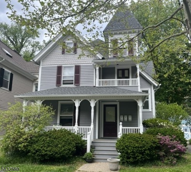 Move right into this newly Architecturally updated, very bright 1 bedroom apartment in a charming Victorian-style house.  Meticulously cared for, it has modern updates and appliances, HW floors, new carpet, energy efficient windows, plenty of closet and storage space and a new roof. This 2nd floor apt has a kitchen, dining room with balcony and living room with high ceilings.  As you venture to the 3rd floor for the bath and bedroom, from the hallway loft you can look over into the spacious LR.  The bedroom has a unique corner window lit area for possible office use, a custom walk-in closet and double closets. Tenant will have their own locked area of the basement for storage and use of the full size, washer and dryer and sink. One parking space is provided in the onsite private parking area along with an outside grass area to relax and barbeque. Located on a quiet street in the Historic section of Morristown, it is a short distance to the Morristown Green area of shops, restaurants etc. NTN required. NO PETS. Available Immediately. Entrance to Unit B is on back left of building.