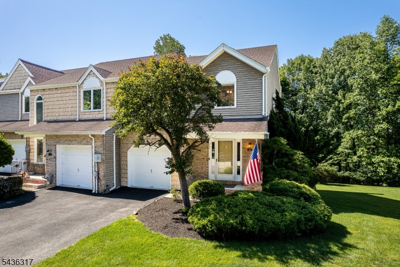 Welcome to this beautifully updated townhome in the desirable Skyview Heights community! Featuring an open concept layout with soaring high ceilings and abundant natural light, this spacious home offers 3/4bedrooms and 3.5 bathrooms, including 3 bedrooms upstairs and an additional bedroom in the fully finished walk-out basement.The inviting living area showcases a cozy wood-burning fireplace, while the newly renovated kitchen is perfect for everyday living and entertaining. Recent updates include a new driveway, renovated deck, newer windows and roof, whole-house water softener, and newer dishwasher, washer, dryer, and garbage disposal.Enjoy low-maintenance living with HOA-covered exterior maintenance and resort-style amenities including an outdoor swimming pool, tennis courts, clubhouse, and playground. Conveniently located near shopping, dining, major highways, and NYC transportation.Move right in and enjoy comfort, space, and convenience in one of Parsippany most sought-after communities with top rated schools.  (on the MorrisPlains border)*Professional photos coming.