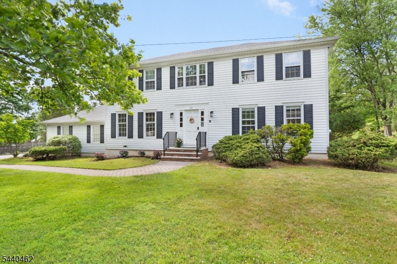 Nestled on a picturesque 0.87-acre lot in the highly sought-after town of Bridgewater, this beautifully maintained Colonial welcomes you with a newly landscaped front yard & timeless curb appeal. Lovingly cared for by its current owner, the home features a spacious floor plan with generously sized rooms, elegant crown moldings, and newer wood-look laminate flooring. The updated powder room showcases a newer vanity, while the main bathroom has also been tastefully renewed. Major improvements provide added peace of mind, including a roof less than 10 years old, newer gutters, garage doors, HVAC system, and a vinyl PVC fence surrounding the pool. The pool liner and cover are approximately three years old, making the outdoor space ready for seasons of enjoyment. Ideally located near Routes 202/206 and 287, this home offers both comfort and convenience. Enjoy easy access to shopping, dining, and entertainment, with Bridgewater Commons and a wide variety of restaurants just minutes away. This is a wonderful opportunity to enjoy spacious living in one of Bridgewater's most desirable locations. Fireplace/Chimney and Flu sold in "As Is condition with no known issues.