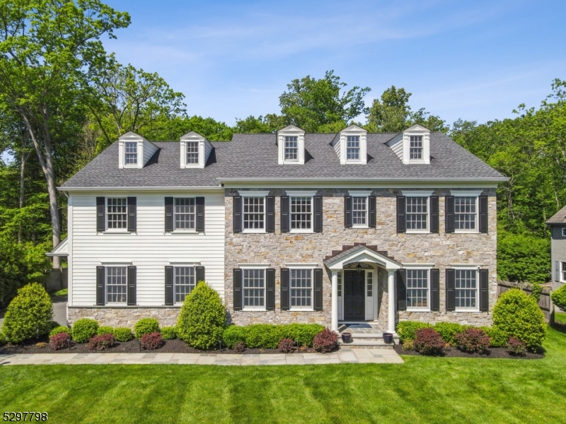 Timeless young construction in Wickham Woods by renowned local builder, W.P. Lloyd.  This custom designed home has 3 floors of finished living space with meticulous attention to detail. 6 bedrooms/5.1 bath with spacious open floor plan and hardwood floors. Huge open foyer with front to back visual interest is flanked by LR and DR. Beautiful white kitchen with large butler's pantry, separate walk-in pantry, spacious island and high end appliances. Sunlit eat-in kitchen with coffered ceiling open to a large family room- perfect for sociable entertaining! Patio and level rear yard that backs up to woods offers exceptional privacy along with wooded views. Master suite with oversized walk-in closet, sitting room, and master bath with soaking tub. 2nd floor includes 4 bedrooms with 3 full baths, and laundry room. Lower level has another family room, extra bedroom, full bath, storage, and wine room!   Additional room in the basement with high ceiling for flex space is perfect for exercise room or hobby room and was previously used for golf simulator equipment.  EV car charger in in garage. Dedicated gas generator.