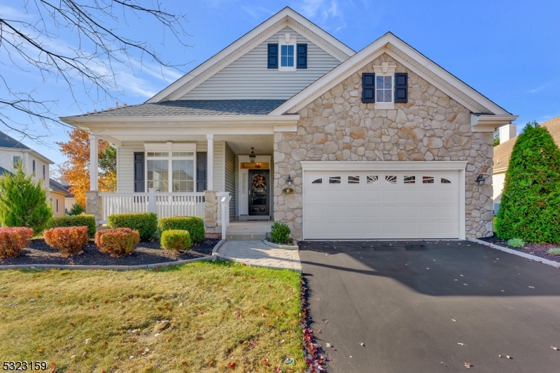 Welcome to this beautifully renovated, turn-key residence. This Dickinson model is nestled on one of the largest and most private lots in the desirable Walnut Brook adult community. The charming front porch and inviting foyer set the tone for the home?s open floor plan. The living room, anchored by a two-sided gas fireplace, flows seamlessly into the elegant dining room, maintaining defined spaces that lead naturally toward the heart of the home. A chef?s delight, the kitchen showcases custom cabinetry, granite counters, breakfast bar, spacious pantry and breakfast nook for casual dining. Afternoon sun floods the sunroom making it perfect for enjoying a good book while taking in views of the peaceful backyard. Unique to this property, the serene outdoor space is extremely quiet, ideal for relaxing or entertaining. The primary suite boasts a spacious walk-in closet & luxurious ensuite. On the opposite side of the home, the versatile guest room/home office offers privacy & convenient access to the main bathroom. Upstairs is another flexible room, perfect as a den, additional guest or craft room. While this home provides a streamlined layout, it offers ample storage in the oversized laundry room, utility room, & spacious two-car garage. There is nothing left to do but enjoy life as the entire home has been updated including all systems, a new 50-year roof, siding & whole-house generator. This home combines privacy and comfort, creating a truly special place to call home.
