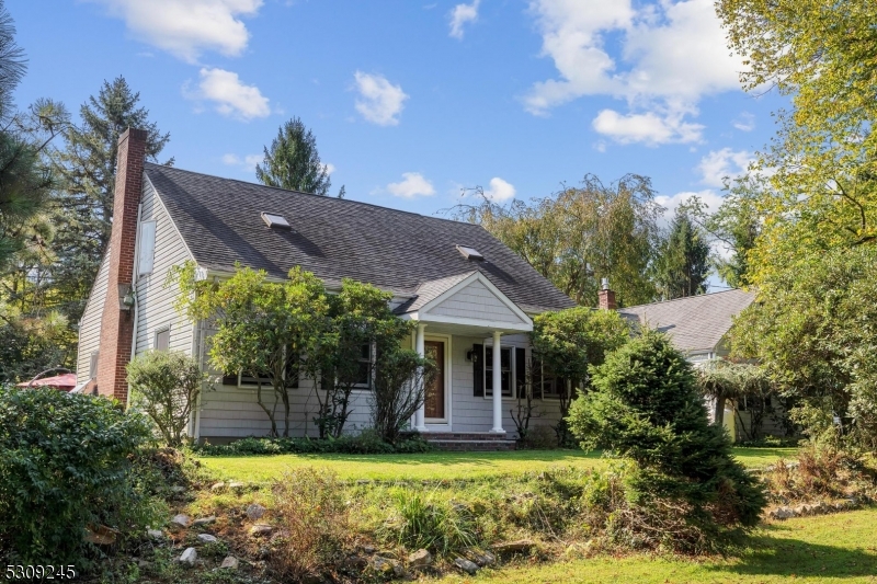 Majestic towering pine tree lined driveway and sweeping front lawn provide an impressive first impression for this lovely updated Cape Cod, backing to Black River Preserve.  First floor primary bedroom, three additional spacious bedrooms on 2nd floor, Hardwood flooring, wood burning fireplace, three season porch with brick flooring, skylights, updated center island kitchen with stainless appliances, farm sink, white cabinetry and granite countertops, partially finished basement, younger roof and central air are just some of the highlights this beautiful home has to offer.  Back yard features an entertainment sized patio and in-ground pool with patio surround.  Fantastic Chester Schools and West Morris Mendham High School with IB Program.  Flanders 07836 zip code