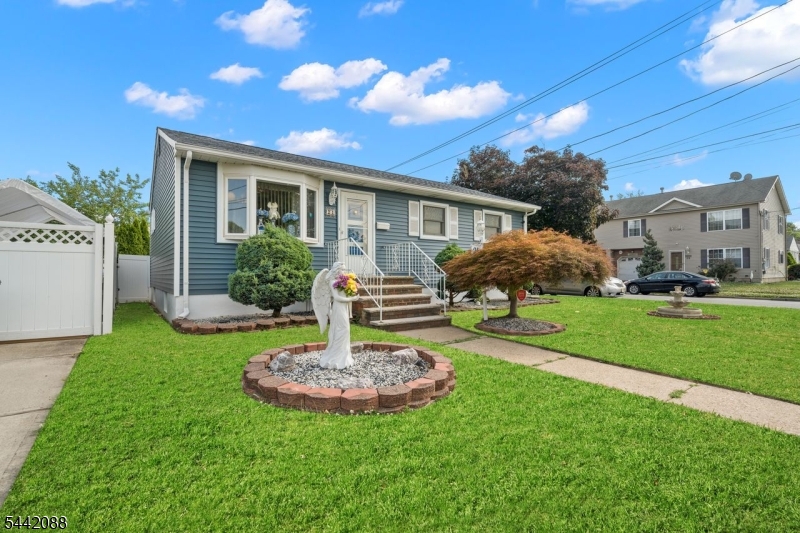 Let's Welcome to this beautifully maintained 3-bedroom, 1 full-bath ranch situated on a desirable corner lot w/ an oversized detached garage. This home offers comfortable one-level living with plenty of storage space. Enjoy outdoor entertaining on the brand-new deck and fenced-in yard, both completed in 2025, providing privacy and the perfect space for gatherings. The walkout basement features exterior access through newly installed doors and offers additional finished rooms, ideal for a home office, recreation area, and/or gym. A second full bathroom is located in the basement. New roof was installed a few years back along with solar panels for enhanced energy efficiency. Siding is brand new. The central air conditioning condenser is only four years young, providing peace of mind and comfort during warmer months. Combining functional living space and a prime corner-lot location, this ranch is one you won't want to miss!