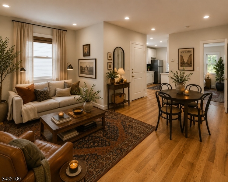 Bright, lovely, and completely renovated, this newer 2 bedroom apartment occupies the 2nd floor of a beautifully restored 3-unit home just blocks from vibrant and historic downtown Bloomfield and the NYC train. Clean and updated common halls and stairways set the tone, while inside you'll find hardwood floors throughout, charming architectural detail, and all the modern conveniences you will love. The new kitchen and bath are beautifully finished, and high-efficiency heat and hot water add comfort and ease. A large windowed walk-in closet is spacious enough to double as a small home office or creative nook. Dedicated washer/dryer in the basement. One assigned parking space included out back. Enjoy the large shared backyard with the 1st and 3rd floor tenants - perfect for relaxing, gathering, or enjoying warm summer evenings. Located just 4 blocks from Bloomfield's exciting downtown filled with restaurants, caf s, shops, and nightlife, with easy access to NYC trains, Bloomfield College, and the Garden State Parkway. You'll be proud to call this home - and just as happy to leave the car parked while you explore the tree-lined streets of one of Essex County's most beloved neighborhoods. Pets allowed with breed/size restrictions. Renter's insurance required.