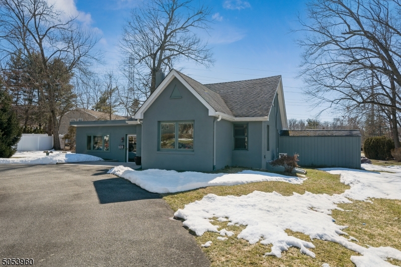 Welcome to this charming custom style home on quiet street in desirable East Hanover. Much larger than it appears. Ist floor offers 2 living spaces: one side has a large eat in kitchen, sundrenched DR with sliding doors out to the fully fenced in yard, and LR with welcoming foyer. The other offers a FR with WB stove, full bath and bedroom with separate entrance. With some modifications this floor plan easily could be converted into a private living suite. Second floor offers 2 additional bedrooms and fully renovated full bath. Large shed has electricity perfect for all your projects. Upgrades include: Replacement Pella triple pane windows, new  front walkway, roof and commercial grade 6 inch gutter , tongue and groove cedar Jan Fence, 3 Mini Split A/C   heat units, sprinkler system, new second floor bath.