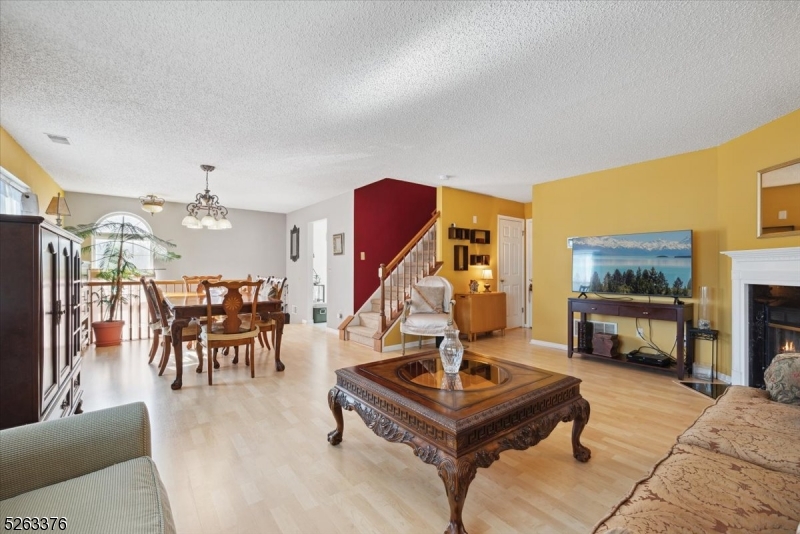 Welcome to this nicely maintained Top Floor- End Unit, situated in the highly sought after Glenbrooke community in Bridgewater! Spacious rooms with a desirable layout appeal and lots of natural light. As you step inside, you'll be greeted by beautiful flooring throughout the first floor, featuring a desirable open plan. The large living room and dining room are perfect for hosting and feature a cozy gas fireplace creating an inviting atmosphere.  The eat-in kitchen is equipped with stainless steel appliances, ample counter space and sliders to a 4x10 balcony. A powder room and convenient laundry room complete this level. Upstairs 3 spacious bedrooms and 2 full bathrooms, one with jetted tub.  The primary bedroom features vaulted ceilings, a walk-in closet that contains a scuttle attic within, and a full bathroom. Assigned parking spot + plenty of parking spaces for visitors. Enjoy the many amenities this beautiful community has to offer, clubhouse, playground, tennis courts, and outdoor pool. It is also conveniently located near downtown Somerville which offers many dining and shopping options and a NJ Transit stop on the Raritan Valley line. Easy access to commuting routes of I-287, I-78, US-202, US-206. Come experience all that beautiful Somerset County has to offer, including public parks, biking, hiking, and kayaking along the Raritan River Greenway.