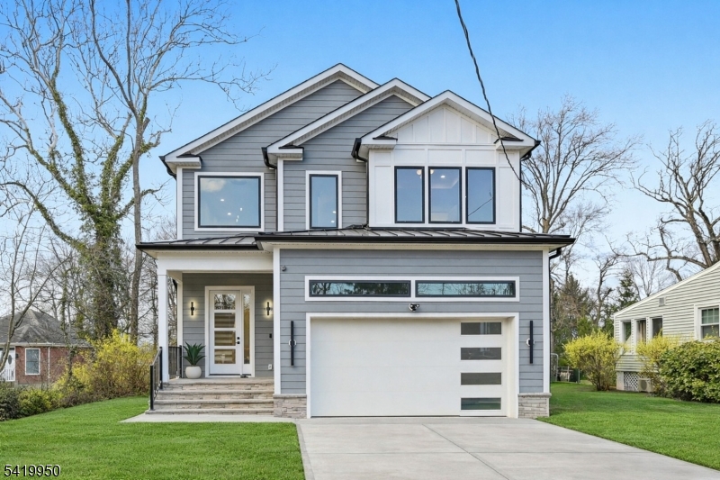 Exceptional NEW CONSTRUCTION custom colonial offering approx 4,300 sq ft across three finished levels, set on almost a third of an -acre level lot in a prime Summit location just moments from the train station for an easy NYC commute. This elegant 6-bedroom, 5 full bath home blends timeless architecture with modern luxury.A dramatic two-story foyer with rich hardwood floors and abundant natural light sets the tone, complemented by 10-ft ceilings throughout the first floor. Designed for both everyday living and entertaining, the main level features a private guest bedroom with en-suite bath and family room anchored by a stunning fireplace. Sliding doors open to a rear patio and sun-filled, level backyard. The gourmet kitchen is equipped with custom cabinetry, quartz countertops, premium stainless steel appliances, center island, and a walk in pantry.Upstairs offers four bedrooms with custom trim, including a luxurious primary suite with dual walk-in closets and a spa-like bath with soaking tub, stall shower, and double vanity. A junior en-suite, two additional bedrooms, hall bath, and laundry complete the level.The finished lower level includes a recreation room with built-in speakers, home office, bar area, and an additional en-suite bedroom ideal for guests. Additional features include a two-car garage with EV charger outlet and it comes with a 10 YEAR BUILDERS WARRANTY
