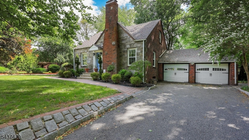 Picture yourself enjoying summer days by your own beautiful in-ground pool and coming home to a property that offers both charm and functionality. This inviting Cape Cod features a bright and spacious living rm w/wood burning fp, formal dining room, and an updated kitchen with granite countertops perfect for everyday living and entertaining.The flexible floor plan includes a first-floor bedroom and full bath, ideal for guests, a home office, or convenient one-level living. Upstairs, you'll find two additional bedrooms, including a spacious primary bedroom, along with a second full bath.The finished basement provides additional living space, perfect for a family room, recreation area, home office, or gym, and offers direct access to the backyard, making indoor-outdoor entertaining a breeze.Outside, the backyard is designed for relaxation and gatherings, highlighted by the stunning in-ground pool and ample outdoor space. The basement also includes a separate laundry room with washer and dryer. Two separate driveways provide plenty of parking, with the right-side driveway leading to a detached two-car garage for added convenience and storage. Additional features include a brand-new furnace, brand-new hot water heater, and ductless mini-split air conditioning units (cooling only) that provide efficient cooling throughout the home. The basement family room features a non-working fireplace, which is being conveyed in as-is condition.