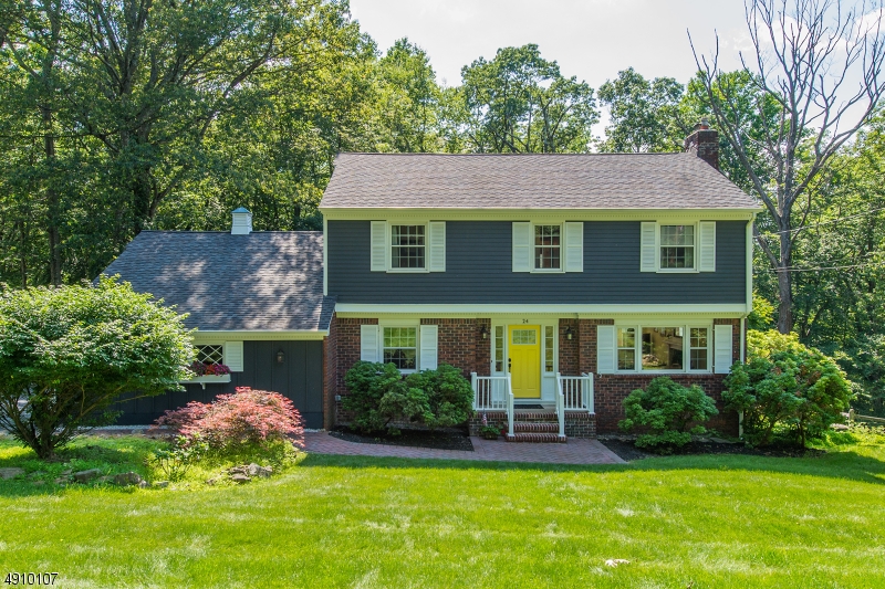 Exceptional colonial in one of Morris Township's most desirable neighborhoods. This move-in ready home delivers it all: an updated kitchen with island; a formal living room with wood-burning fireplace, dining room, den with adjoining sun room and a tastefully updated powder room. Upstairs is the master bedroom with ensuite, three additional bedrooms and another full bathroom. The walkout basement is partially finished offering a spacious family room with large windows overlooking the backyard and playset. The home has a built-in, two car garage. The property backs to woods offering walking paths and privacy throughout the year. This home is only paralleled by its incredible location, close to commuting pathways and downtown Morristown with great restaurants and shops.