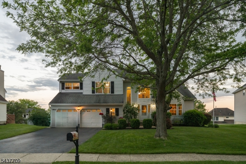 SUBURBAN LIVING AT ITS BEST IN DESIRABLE FLANDERS CROSSING! Known as the house with the best backyard on this cul-de-sac street in a close-knit HOA community with pool, tennis & rec center, you may just find yourself relaxing with neighbors around your fire pit under twinkling string lights while serving up summer cocktails from the bar. Step up to the large deck when ready for BBQ & relish the peace & quiet amid pristine green surroundings. Inside this traditional home, you?ll find a wonderful flow & easy ambiance beginning with the double-height foyer & vaulted ceilings in adjacent Living Room. Indoor meals are a breeze in Dining Room overlooking the beautiful backyard or in the Breakfast Nook of upgraded Kitchen, featuring custom painted cabinetry, granite countertops, center island & SS appliances including gas range. Open to the Family Room, you?ll love the wood-burning fireplace & French doors to the back deck, setting the stage for effortless indoor/outdoor living. Taking care of essentials is convenient with Laundry/Mud Room & 2-car Attached Garage w/ workbench & storage just steps away. Upstairs offers three good-sized bedrooms with wide closets, Full Hall Bath & Primary Suite with grand double-door entry, two walk-in closets & large sunny ensuite bath with soaking tub, walk-in shower & double vanity. Expansive Lower Level is a blank canvas with high ceilings & dry, painted walls/floors, ready to finish as you like. Minutes from parks and shops/services on Route 206!
