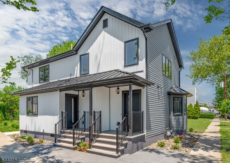 Exceptional opportunity to own a new two-family home (addition and full renovation with modern construction standards). Thoughtfully designed with today's buyer in mind, each unit features a functional layout with open-concept living, dining, and kitchen areas, complemented by sleek cabinetry, quartz countertops, and stainless steel appliances. Offering the perfect blend of modern design, efficiency, and long-term value. Spacious bedrooms, contemporary bathrooms, and quality finishes throughout provide a true move-in-ready experience. Separate utilities and modern systems add convenience and efficiency, making this an ideal property for both owner-occupants and investors alike. Situated on a corner lot in a desirable Hackensack location, this property offers easy access to major highways, public transportation, shopping, and dining. Parking for 6-8 cars.