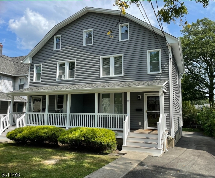 Fantastic 3 Bedroom Duplex Rental Opportunity close to train/town/restaurants. This spacious & updated duplex features a charming front porch and expansive deck with views of private yard. Special Feature: Each unit has their own sizable, separate and fenced backyard space. The Living Room features wood floors. An eat Kitchen opens to the Family Room. 1st floor laundry room and mud room. All 3 bedrooms on 2nd floor. 3rd floor offers 2 finished rooms for storage/office. Home also has clean/dry unfinished basement for storage. Parking-- for 2 cars.  Move in as early as  October 1. Prime Location and Great Value! Your tour is welcome/Occupied home-must remove shoes. Landlord will consider a small dog.---Thank you!