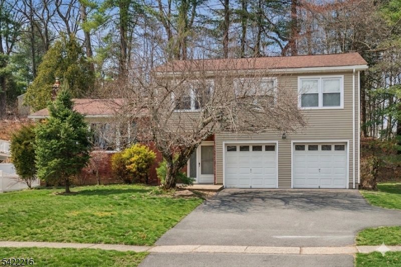 Beautifully renovated 4-bed, 2.5-bath split-level home set on a spacious corner lot in desirable Roxbury Township, offering a seamless blend of style, space, & functionality. Enter into the main level where you're welcomed by a warm and inviting family room featuring a cozy fireplace, convenient powder room, laundry room, and direct walkout access to a paver patio, creating an effortless indoor-outdoor living experience. Just a few steps up the curve staircase, the 1st floor opens to a bright & expansive living room, a dedicated dining area, and a beautifully renovated kitchen with modern finishes and thoughtful design, ideal for everyday living & entertaining. The 2nd level features 4 sizable bedrooms, including a spacious primary suite with a private 3-piece ensuite, plus well-appointed hall bathroom with a tub/shower serves the additional bedrooms.Additional highlights include new gleaming hardwood floors, new windows, central AC, new siding, 2-car garage. The unfinished basement with high ceilings offers excellent potential for future living space, a home gym, or abundant storage. Set on a generous corner lot with a functional layout & quality upgrades throughout, this move-in ready home delivers comfort, flexibility, & style in one of Roxbury's most desirable settings.