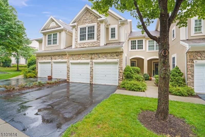 Just unpack and move right in to this 3 Bedroom Princeton townhome in resort like community! Enter foyer w/gleaming wood floors throughout 1st fl. Exquisite kitchen offers granite counters, stainless appl. & eat at the counter or in the breakfast nook. Living room features a gas fireplace & an abundance of natural light. Formal dining room w/access to deck & powder room finish the 1st fl. Master bedroom suite offers walk in closet, tray ceiling, bath w/large shower, soaking tub & double sinks. Additionally 2 spacious bedrooms, full bathroom & laundry room complete the 2nd fl. Finished basement lends itself to endless possibilities & access to patio. Amenities incl: clubhouse, pool, tennis courts. Close to highways. Welcome home!