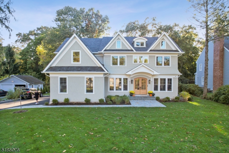 Build your dream house in a terrific Short Hills location! 6352 Sq Ft Custom home to be built by Jack Alpert w/ a great open floor plan & high ceilings (10' on 1st level & basement, wide plank white oak hardwood floors, designed by AHM Architects, LLC, in an ideal location - a quiet street in top ranked Deerfield Elementary School District. The 1st level features stunning gourmet eat-in kitchen w/ Best of the best Subzero, Wolf, 2 Miele DW, beautiful cabinetry w/ quartz counters & backsplash, totally open to massive family room w/fireplace & French doors to patio. Formal dining room perfect for entertaining, library w/fireplace perfect for working from home, in-law suite w/ beautiful bath & easy access to attached 3 car heated garage w/EV charger. 2nd level w/ 9' ceilings, lux primary bedroom suite w/12' vaulted ceiling, 2 WICs, balcony overlooking park-like property, spa-like primary bath w/ soaking tub & stall shower w/radiant heated floors, plus study or home office. 3 more en suite bedrooms w/ WICs, all of generous proportions & gathering area or potential bedroom, conveniently located laundry room. Beautifully finished walkout lower level w/wet bar, great ceiling height for buyer to add a golf simulator, glass wine room, rec room, media room or gym room w/glass walls, & bedroom suite. Every amenity w/ a generator, wired Crestron AV system, Surveillance Cameras! Plenty of room for a pool! Can be customized at this point. Photos are of Builder's most recent home build.