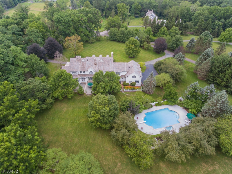 This custom built Colonial is Your Dream House ! Every inch was designed to highest specifications of Al Bol, AIA. Ideally located on totally level 3.3 acres with pool & gardens. Has Grand 2 story Entrance Hall with elegant staircase. 10' ceilings in the living room & family room - both have fireplaces. Stunning huge gourmet kitchen with top of the line appliances & sitting area with fireplace, sun room with cathedral ceiling, french doors to porch. Easy access to 3 car attached garage. Luxurious master bedroom with steam shower & jacuzzi  & 4 additional en suite bedrooms includes an in-law suite with separate access. Beautifully finished lower level with walk out access. Has a recreation room, game room, exercise room, media room & wine cellar.
