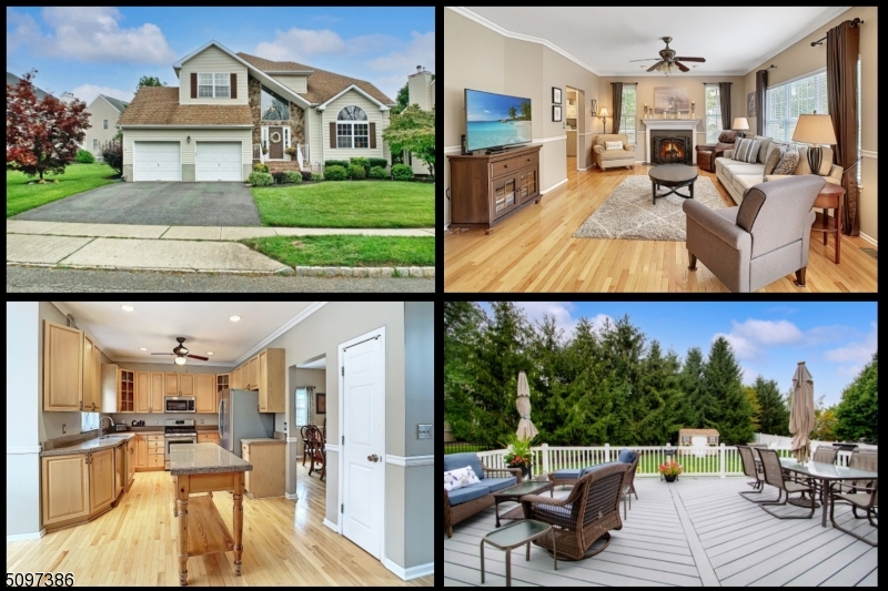 It is your Lucky Day! Immaculate Colonial in Desirable Poets Peak Neighborhood Has it All! You will love the Updated Kitchen with Wood Cabinets, Granite Counter, St. Steel Appliances, Moveable Island & Separate Eating Area. This Impeccable Home offers an Open Floor Plan, Wood-burning Fireplace, & FULL FIN. Basement w/1/2 BTH. Features & Benefits include HARDWOOD FLRS, Crown Molding, Chair Rails, Recessed Lights, Skylights, Neutral Decor, Large Closets, GAS Heat, Central Air, & Underground Sprinkler System. Relax on the 24 x 20 DECK overlooking the perfect Flat Fenced-in Yard with 12 x 8 Shed.  Entertaining is Easy both Inside & Out. Conveniently located just minutes to RTS 80, 46, 10 & 206 + Train to NYC. Near Shopping, Restaurants, Parks, & Recreation. ALL Appliances, Pool Table + Weber Gas Grill Included.
