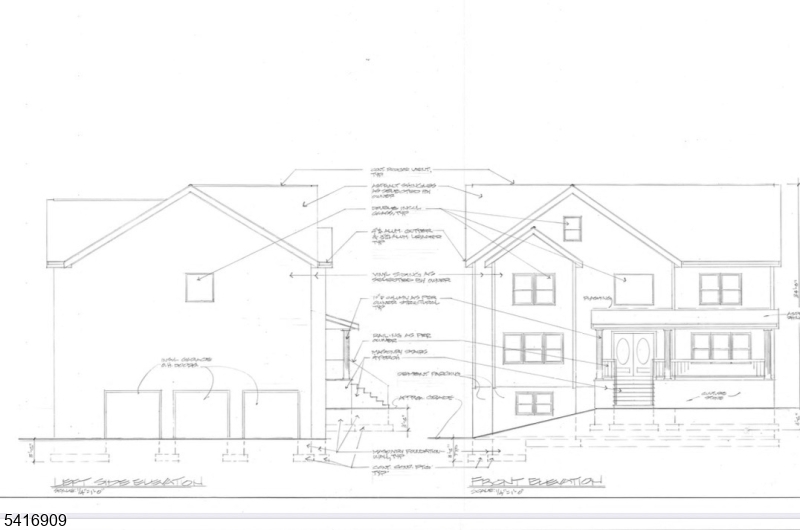 IN PROGRESS, New Construction Center Hall Colonial Presents 4 Spacious Bedrooms & 5 Beautiful Baths,  2 Story Foyer With Staircase. Thoughtfully Designed Kitchen For The Culinary Enthusiast With High-End Appliances, A Kettle Faucet, Extended Center Island, And Refined Finishes. A Butler's Wet Bar & Large Walk-In Pantry With Built-In Shelving Enhance Functionality. The Kitchen Flows Into A Breakfast Area & Great Room With Fireplace, While Sliders Open To A Full Deck. A Formal Dining Room Is Ready For Gatherings, & The Parlor With Wet Bar & Wine Fridge Offers Versatility As A Living Room With Entry To The Great Room. A Full Bath & Bonus/Office Room Complete This Level. Upstairs, Retreat To The Serene Primary Suite With Spa-Inspired Bath Featuring Soaking Tub, Oversized Shower, Dual Vanities, Custom Walk-In Closets, And A Gas Fireplace. 3 Additional Bedrooms Provide Comfort, With 2 Sharing A Jack & Jill Bath, While The 3rd Includes Its Own Bath And Walk-In Closet. The Fully Finished Walkout Basement With Full Bath Offers Endless Possibilities For Recreation, Media, Or Guest Space. A 3 Car Garage, Landscaped Grounds, Curved Stone Walkway, And Covered Porch