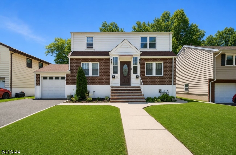 Well-maintained 2-family home offering 5 Brs and 3 full Bths, ideal for owner-occupants or investors. Potential rent roll approx. $4,700 monthly ($2,500 Unit 1 / $2,200 Unit 2), generating approx. $56,400 annual gross income, with annual taxes approx. $11,871.Unit 1 has 3 Brs. The floor plan features 2 Brs, main Bth, living room, and eat-in kitchen on the ground level while the f/ basement includes the 3rd Br, full Bth, recreational room, laundry room, and entertainment den with direct access to the backyard. Unit 2 floor plan features 2 Brs, full bath, eat in kitchen and living room along with huge, enclosed sunroom.  Both kitchens are fully updated featuring  S/Steal refrigerator, gas range, and built-in microwave, complemented by rich cherry wood cabinetry with crown molding, granite countertops, mosaic tile backsplash, wood-look porcelain tile flooring, recessed lighting, and lazy Susan. Unit 1 also offers a functional peninsula-style breakfast bar. Both bathrooms were also updated with full ceramic tile walls, decorative accent borders, pedestal sinks, and mosaic-framed mirrors. Both include soaking tubs, with Unit 1 featuring a Jacuzzi with spa jets, while Unit 2 offers a tub/shower combination with rainfall-style showerhead. Additional features include HVAC/Central Air, alarm system, solar panels, attached garage, shed, and backyard patio ideal for entertaining.  Close to Rt 22, GSP, Rt 78, NYC bus/train, and 15 minutes to EWR.