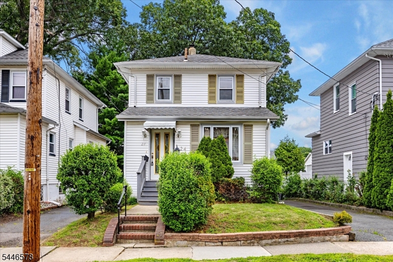 Welcome home to this charming 3-bedroom Side Hall Colonial nestled on a picturesque street in the heart of Nutley, NJ. Blending timeless character with everyday comfort, this classic home offers an inviting layout featuring a sun-filled living room, formal dining room, and an updated kitchen designed for both daily living and entertaining.Upstairs, you'll find three bedrooms and a full bath, while the semi-finished basement provides a half bath, additional storage, recreation, with an outside entrance for future finishing potential. Outside, enjoy a private backyard perfect for relaxing, gardening, or hosting family and friends. The driveway can park up to 5 vehicles with an additional vehicle in the detached garage.Ideally located near parks, shopping, restaurants, highly regarded schools, and convenient transportation to New York City, this home offers the perfect balance of suburban charm and commuter convenience. Nutley is known for its tree-lined streets, beautiful parks, vibrant downtown, and strong sense of community, making it one of Essex County's most sought-after towns.Whether you're a first-time buyer or looking for a place to call home for years to come, this classic Side Hall Colonial is an exceptional opportunity to enjoy all that Nutley has to offer.Property is being sold strictly "as is  condition.