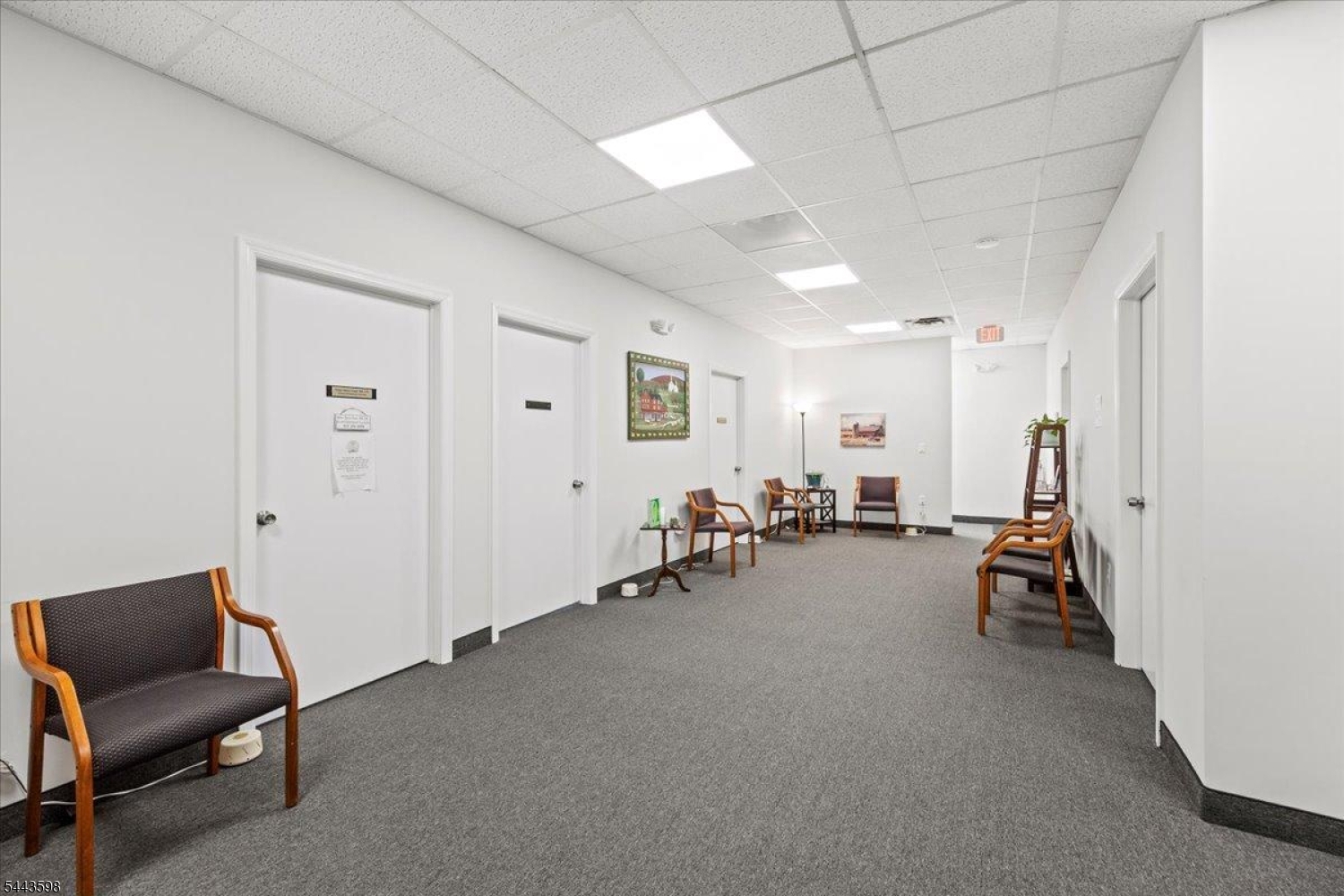 Bright and serene, this professional office suite in the heart of Valley Professional Center offers an exceptional workspace for a variety of businesses. Meticulously maintained and updated, the suite features five private offices, a private restroom, and a convenient storage area. Soundproof walls, installed in 2019, provide enhanced privacy and a quiet working environment. Located on the second floor of a well-maintained professional building, the space is easily accessible via a handicap-accessible elevator. With its inviting atmosphere, functional layout, and prime location, this suite is ideal for professionals seeking a comfortable, accessible, and peaceful environment to grow their business.