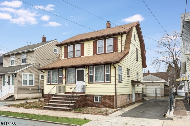 Charming Colonial-style home in Totowa offering a warm and inviting layout. The first floor features an enclosed, heated front porch, a spacious living room, formal dining room, and an eat-in kitchen. Upstairs, you'll find three comfortable bedrooms and a full bathroom. The finished basement adds valuable living space, complete with a summer kitchen, family room, full bathroom, utility room, and two storage closets. Enjoy outdoor living in the fenced backyard, along with the convenience of a detached one-car garage. Ideally located near shopping, dining, and public transportation for easy everyday living. Home requires flood insurance.