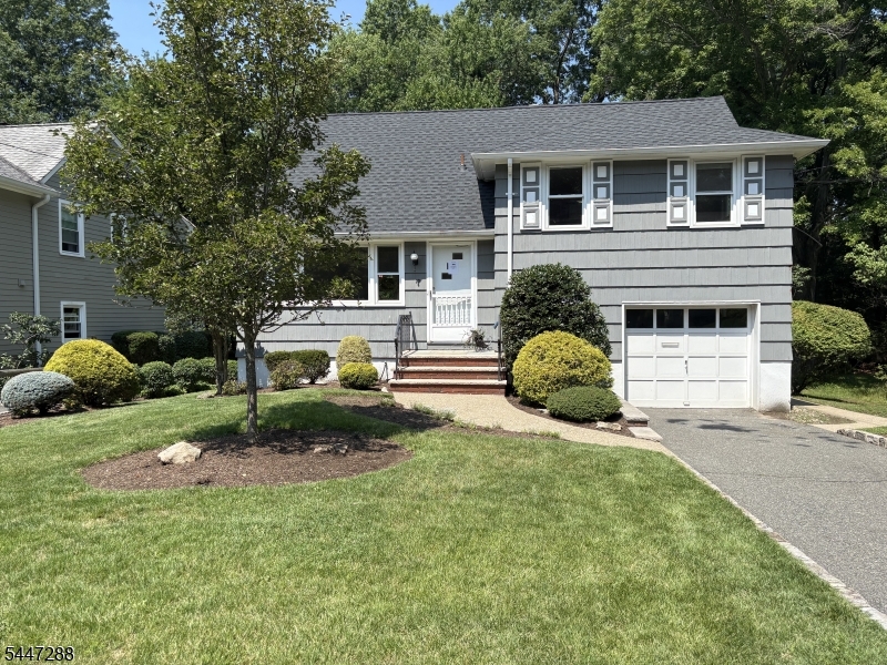 Move right into this sunlit split-level home with a great flow for living & entertaining! As you enter the home, from the living room, formal dining room & eat-in kitchen. Upstairs boasts 3 bedrooms and one updated full bathroom. On the lower level, you will find the family room with built-in shelving, sliders to a 10x14 blue stone patio, and a level backyard. On the same level, you'll find a laundry room plus an additional updated half bathroom. Enjoy a large finished basement with ample space for relaxing, working out, or hosting a party, featuring a retro wet bar. The large storage and utility room can also be used for a workspace. Conveniently located near the Livingston town center, steps from the Harrison lower school, recreation. This one has it ALL!