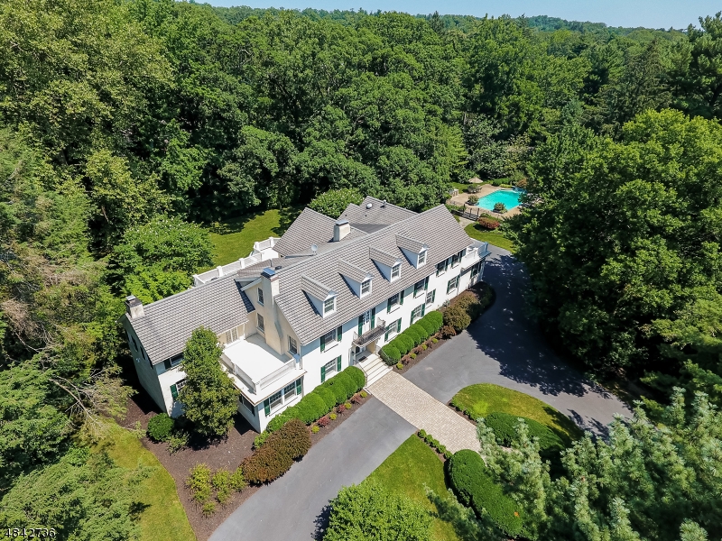 Once in a lifetime opportunity to own this Spectacular Custom Colonial - the ultimate in privacy! Ideally located on totally level 1.43 acres of park-like property with resort-style pool on the most prestigious street in Short Hills. Renovated to perfection by present owner, with Tim Klesse, AIA. This home exudes high quality and timeless appeal. A stately Foyer leads to sun-filled rooms including Liv Rm, Din Rm, Library, Sunroom & huge gourmet Kitchen, totally open to Family Rm, 1st floor Bedroom Suite, Mudroom and 3 car Garage. On 2nd floor there is a luxurious Master Suite with marble Master Bath w/ steam shower, soaking tub and walk-in closet. Lower Level with Game Rm & Exercise Rm. The grounds, gardens & pool are breathtaking. Bus service available to Hartshorn Elem., Middle & HS!