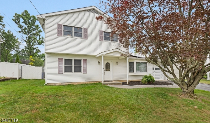 Welcome to this spacious 4-bedroom, 2.5-bath Colonial, offering the perfect blend of comfort, convenience, and timeless appeal. Ideally located in the coveted Clover Hill neighborhood, near major highways, shopping, restaurants, and everyday conveniences, this home is also served by the highly regarded Mount Olive School District. Inside, you'll find beautiful wood flooring throughout, spacious living areas, and a cozy family room with views of the backyard. The generously sized living room boasts a beautiful bay window, filling the space with an abundance of natural light. The updated eat-in kitchen features gorgeous cherry wood cabinetry, granite countertops, stainless steel appliances, and plenty of room for casual dining. Additional highlights include a formal dining room, a large laundry/utility room, pull-down attic storage, 2.5 bathrooms, central air, public water and sewer, a one-car garage, and solar panels for energy efficiency.  Step outside to enjoy the flat, fully fenced backyard, perfect for entertaining. Relax on the beautiful maintenance-free composite deck or enjoy gardening in the privacy of your own backyard. With its generous living space, thoughtful updates, sought-after location, and excellent schools, this home is ready for its next owners. Move right in and add your own personal touches to make this charming Colonial truly your own!