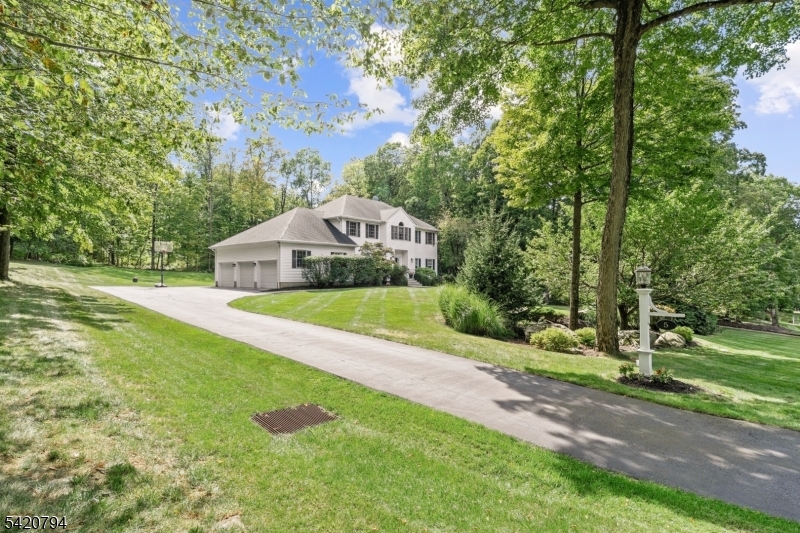 Tucked away on a quiet cul-de-sac street in Sparta Mountain Reserve, this gracious home offers space, comfort, and a peaceful setting on over an acre of land. The backyard is designed for everyday enjoyment, featuring a large flat lawn, wooded surroundings, an in-ground pool, and an expansive patio perfect for relaxing or entertaining. Inside, you'll find over 3,900 SF of finished living space w/an open floor plan offering a great flow for parties and everyday living. The versatile 1st flr home office features a wall of B/I shelving. Natural light fills the home, and the breakfast area provides a great spot to enjoy views and access to pool and backyard. The 2nd floor features new LVP flooring and includes spacious bedrooms with ample closet space. The primary suite has 2 walk-in closets (each with BI organizer) and a spa-like bath w/double vanity, a soaking tub and an oversized shower. The finished LL adds flexible space for recreation, fitness, work, +/or media use, plus a workshop and a powder room + multiple storage areas. Additional highlights inc. a 2.5-car garage with 3 overhead doors, a laundry/mud room with backyard access, and updated mechanicals including a newer furnace w/heat pump + hot water heater. Natural gas installed at street for your future possible conversion. Pre-sale septic inspection + repairs completed w/county COC in place. Just mins to shopping, dining, major commuting routes plus ez access to outdoor recreation. Exceptional maintenance history too!