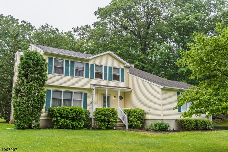 If you love privacy and the great outdoors then this house is a must see.  This 4BR/2.5BA Colonial is located on a private, cul-de-sac with a level yard An above ground pool that makes this house perfect for hosting parties or enjoying time outside. Spacious open floor plan with eat in kitchen that opens to the family room with fireplace. Formal DR & LR. Convenient first floor laundry room.  Master Bedroom with a walk in closet. 3 additional bedrooms & bath. Finished basement with storage. The wooded trails adjacent to the yard that lead to Lake Hopatcong also offer various recreational activities for hikes.  Great school district and close to various stores, restaurants, and close enough to Route 15 and Route 46 for an easy commute.