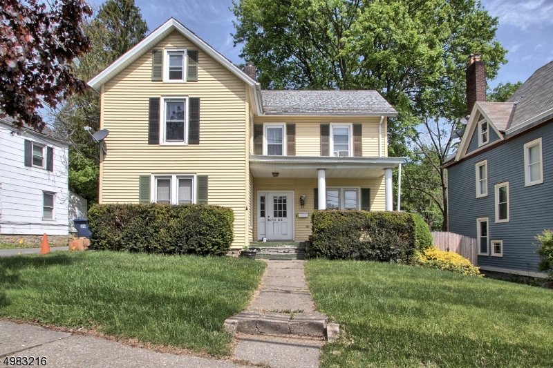 Cash Machine! Large 2 family near downtown Newton with all the features. Home is gas heat and is separately metered along with electric for both tenants. Each unit has its own laundry. Also a perfect opportunity to live, while the rent income pays your mortgage. Currently, the 1st floor apt is unoccupied. 1st floor unit has basement access and a deck. 2nd floor unit has attic access and front porch. Parking for 4 cars. The 3 car garage is currently rented for $500/month. Main roof is also slate. EZ to keep rented. Net Cash flow of over $1000/mo possible. Perfect to buy with 18 Academy St, also for sale MLS#3634318.