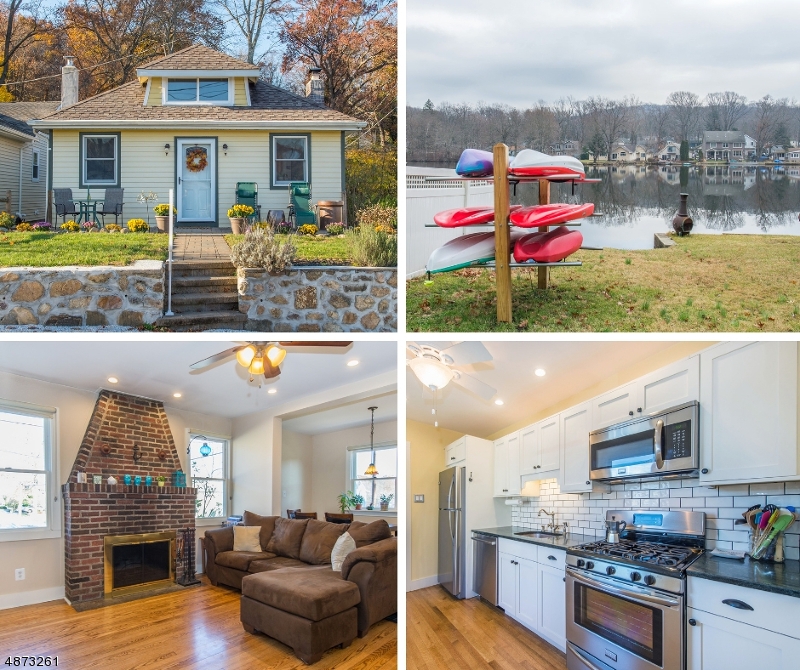 INDIAN LAKE VIEWS! Experience all the amenities of year round lake living! Walk out your front door for fishing, boating, swimming, ice-skating or relax on front porch to enjoy pretty views. Cross the str.& paddle to all ILCC Clubhouse & Beach Activities. Enjoy all the advantages of 1 floor living + a full bsmt. Lake style bungalow with spectacular lake views. The amount of flexible living is impressive. Lovely, level backyard-Patio-Walkout from bsmt & deck from kitchen. Perfect for entertaining. Gleaming HW floors throughout. 2 generous BDRMS. Lots of room to fit your lifestyle. Updated EiK w/radiant heated floors open to DR & bright open LR w/ huge brick fireplace. Full bsmt adds to its spaciousness & organization; compl. w/ office & laundry. Tons of storage! 1 CAR GARAGE +plenty of parking on side st.