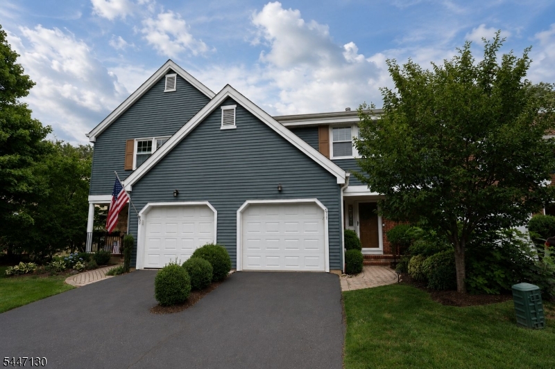 Modern elegance describes this beautifully updated, turnkey 3-bedroom, 3.1-bath townhome located in the highly sought-after Liberty Green development. Situated in the most private section of the complex, this home backs to serene forestry, offering peaceful views and no rear neighbors. Every inch has been thoughtfully updated with elevated finishes and attention to detail. The gourmet, eat-in kitchen features 42" cabinetry, stone counters, and elevated SS appliances. The large formal dining room overlooks the spacious living room with soaring ceilings, skylights, and a gas fireplace, perfect for both entertaining and everyday living. French doors off the LR lead to the expanded TREX deck and private backyard area. Upstairs, you find a spacious primary suite featuring a walk-in closet, double closet, and luxurious en suite bath. Two additional amply sized bedrooms and a full bath complete this level. Additional highlights include an oversized fully finished basement with a rare full bathroom, hardwood floors on the first and second levels, and an attached garage. This home offers unmatched convenience, with a private walking path leading directly to Convent Station, providing a seamless commute to Penn Station. The community also features tennis and pickleball courts for residents to enjoy. Close to Morristown's restaurants, shopping, and entertainment, this exceptional home presents a rare opportunity to own a truly move-in-ready residence in a prime location.