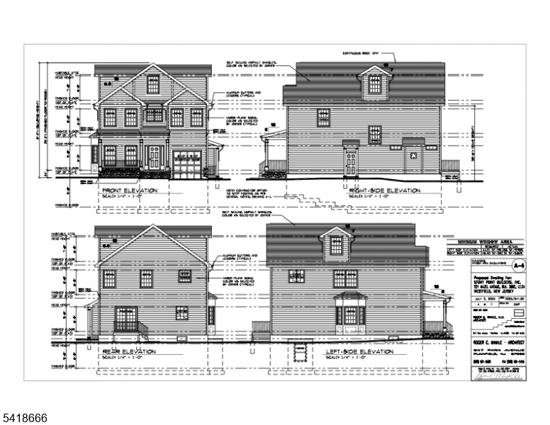 Welcome to this Stunning New Construction Home, where modern design meets everyday livability, with 4 fully finished levels of thoughtfully crafted space. 5 bedrooms/4.5 baths, including a finished basement with full bath. 9-foot ceilings on the first floor and a custom staircase w/wrought iron balusters, 3/4" Oak hardwood flooring spans the 1st, 2nd & 3rd floors, w/LVT flooring in basement. Gas fireplace in family room creates a perfect place for an effortless gathering, solid wood cabinetry, quartz countertops, brushed chrome plumbing & lighting fixtures. Reeb interior doors with Kwikset hardware.The gourmet kitchen w/full GE Cafe appliance package including a 36" professional-style range with hooded vent and 24" microwave drawer & farmhouse sink.The bathrooms feature American Standard fixtures and wood vanities w/quartz tops. Tankless high-efficiency water heater. Three central air units & 3 gas furnaces including 1 split unit on third floor ensures year-round comfort throughout the home.Outside, the curb appeal matches the interior's polish: Hardie siding, partial stone front, Andersen windows, fiberglass entry door with sidelights, and Azek trim create a striking first impression. Blacktop driveway with Belgian bloc curbing, French drains, and Clopay garage doors with automatic openers round out a home built to the highest standard  inside and out. 10-year builder's warranty *Please note taxes are based on prior home*
