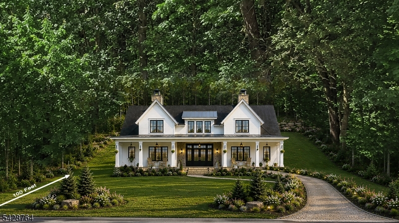Build your dream home on this quiet cul-de-sac backing up to a 1200 acre park! Minutes from shopping and located in the West Morris Central HS and Long Valley Elementary School districts. In the Modern farmhouse, light streams from foyer through Great Room to rear porch. Home embraces the best of an open floor plan, but affords privacy where needed. Enter through a front porch w mountain views,to a Foyer to a Great Room w sightlines from front to the back of home. he Great Room has a fireplace, tray ceiling & is open to the Kitchen which has 8' x 4' island & true Butler's Pantry & a Dining area There is an Office, Powder Rm & Mud/Laundry Room in this section of thehome.1st fl Primary Suite opens to rear porch. Large bath w soaking tub, shower, dble sinks,private toilet area & room sized walk-in closet. Also 2nd ensuite Bedrm on this level. Off rear porch is full bath, perfect for outdoor entertaining. Upstairs is Loft area which can function as Game Rm, Playrm, Exercise Rm or an additional Office. 2 Bedrms, a full bath w dble sinks & sm Laundry Area. Additional 2 Bedrms can be added, or the spaces can be configured to meet your needs (Cigar Rm, Music Rm, etc.) Oversized 3 car garage. Luxury details,superior wall construction, etc. Meet w builder to discuss options & plan your dream home. Home can be delivered in 10 mos. Can do a walkout basement. Appliance allowance See the 2 other designs, bring your own or work with the builder's architech.  Lot also for sale separately